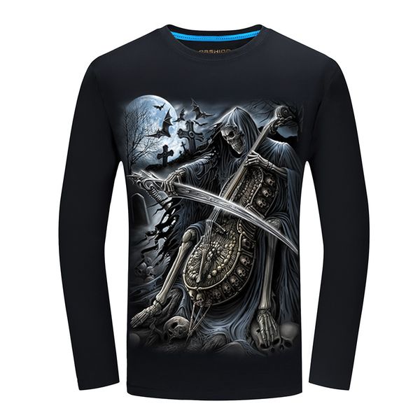 new autumn style skull print t -shirt men 3d shirt funny tshirts long sleeve casual shirt plus size male tee brand design, White;black
new autumn style skull print t -shirt men 3d shirt funny tshirts long sleeve casual shirt plus size male tee brand design, White;black