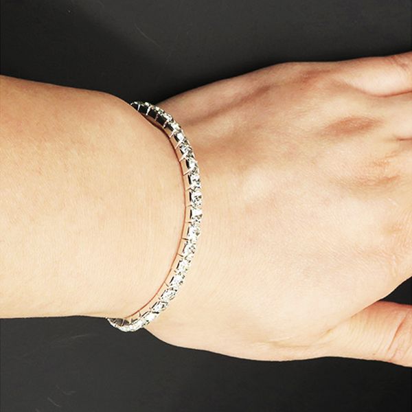 lnrrabc 1pc new fashion popular bracelet bangle wristband crystal rhinestones stretch shine wedding bridal, White
lnrrabc 1pc new fashion popular bracelet bangle wristband crystal rhinestones stretch shine wedding bridal, White
