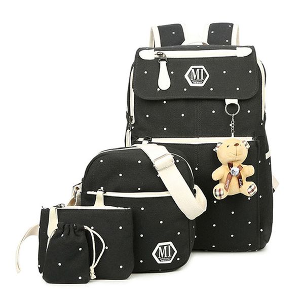 4pcs/set women canvas school backpacks college schoolbag fashion plecak for teenager girl and boys rucksack moclila shoulder bag
4pcs/set women canvas school backpacks college schoolbag fashion plecak for teenager girl and boys rucksack moclila shoulder bag