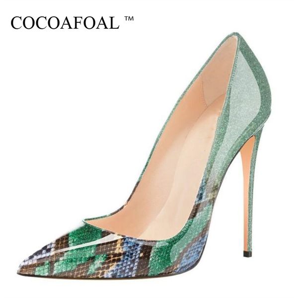 cocoafoal new snakeskin women's high shoes woman high heels shoes patent leathe wedding fashion party pumps pointed toe, Black
cocoafoal new snakeskin women's high shoes woman high heels shoes patent leathe wedding fashion party pumps pointed toe, Black
