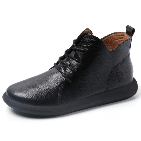 2019 fashion lace up women boots size 35-40 leather boots autumn winter shoes female platform women shoe, Black
2019 fashion lace up women boots size 35-40 leather boots autumn winter shoes female platform women shoe, Black