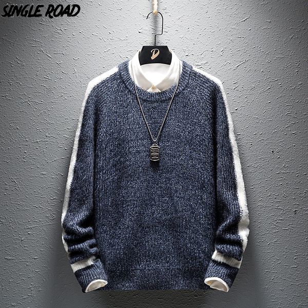 singleroad side stripes thick sweater men 2019 winter clothes pullover sweaters male loose warm solid knitted wool sweater man, White;black
singleroad side stripes thick sweater men 2019 winter clothes pullover sweaters male loose warm solid knitted wool sweater man, White;black