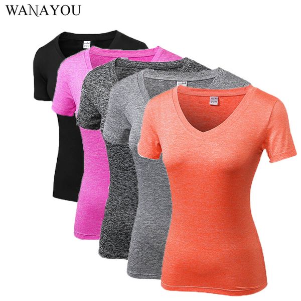 wanayou women quick drying v-neck yoga shirts breatable fitness sports short sleeve profession elastic tight gym running, White;red
wanayou women quick drying v-neck yoga shirts breatable fitness sports short sleeve profession elastic tight gym running, White;red