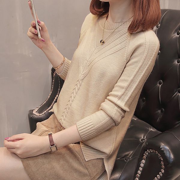 wholesale 2019 new autumn winter selling women's fashion casual warm nice sweater mp293, White;black
wholesale 2019 new autumn winter selling women's fashion casual warm nice sweater mp293, White;black
