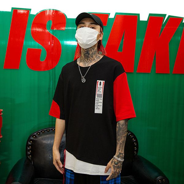 мужчины лето с коротким рукавом свободные причинная цвет срощенной футболка мужской женщины streetwear хип-хоп танцор мальчиков тенниски тро, White;black
мужчины лето с коротким рукавом свободные причинная цвет срощенной футболка мужской женщины streetwear хип-хоп танцор мальчиков тенниски тро, White;black