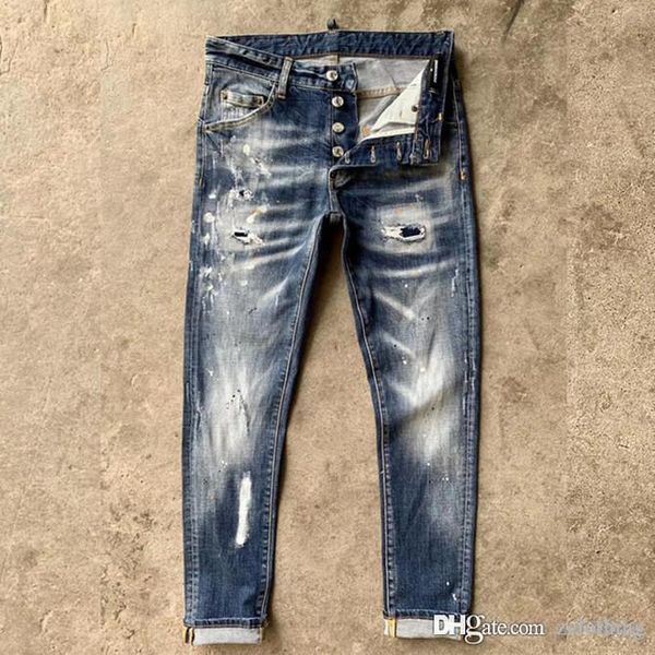 mens designer pants man ripped denim tearing jeans black cotton fashion tight spring autumn men's pantsmens skinny jeans, Blue
mens designer pants man ripped denim tearing jeans black cotton fashion tight spring autumn men's pantsmens skinny jeans, Blue