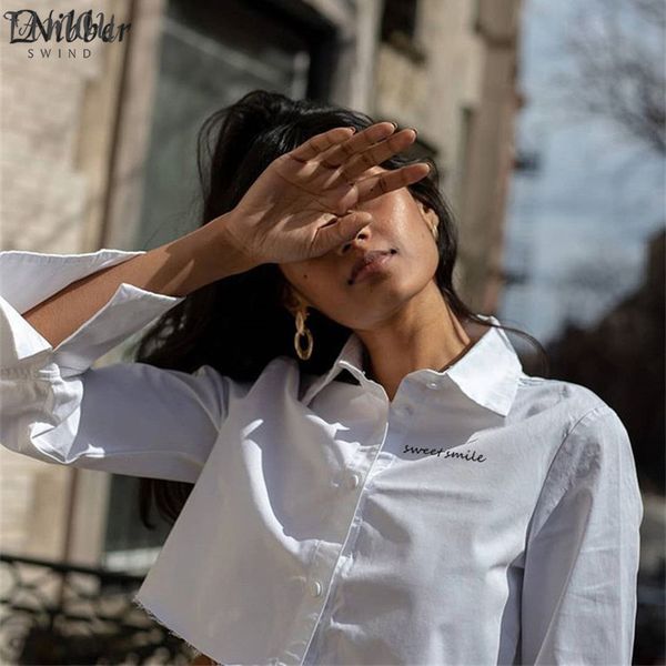 nibber2020 spring summer office lady white crop women tshirt elegant street full sleeve basic casual embroidery tshirt mujer
nibber2020 spring summer office lady white crop women tshirt elegant street full sleeve basic casual embroidery tshirt mujer