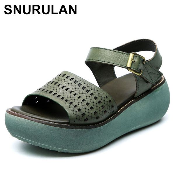 snurulan women 2020 real leather wedge sandals summer casual shoes retro open toe women platform sandals sandalia, Black
snurulan women 2020 real leather wedge sandals summer casual shoes retro open toe women platform sandals sandalia, Black