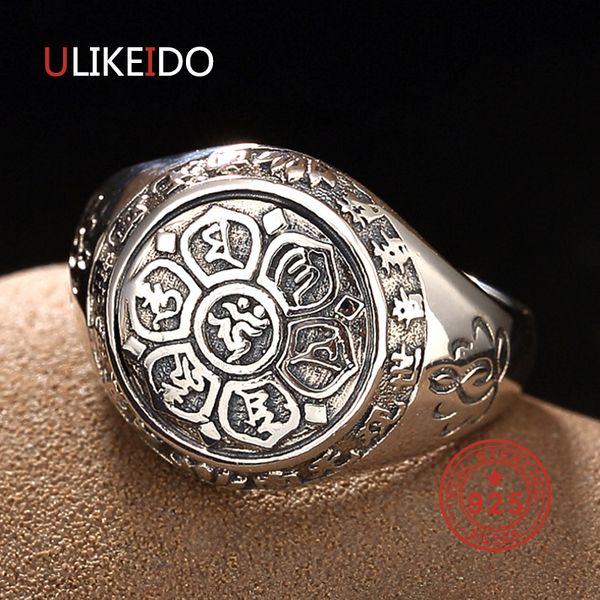 vintage 100% real 925 sterling silver rings lotus flower buddhistic six words' mantra jewelry for men lovers christmas r1018, Golden;silver
vintage 100% real 925 sterling silver rings lotus flower buddhistic six words' mantra jewelry for men lovers christmas r1018, Golden;silver