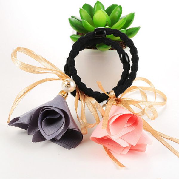 fashion flower rubber rope hair bands women girls simulated pearl hairbands accessories
fashion flower rubber rope hair bands women girls simulated pearl hairbands accessories