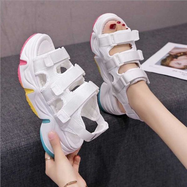 beach sandals women 2020 fashion toe-open color thick-soled student comfortable casual wedges walking woman sandals, Black
beach sandals women 2020 fashion toe-open color thick-soled student comfortable casual wedges walking woman sandals, Black