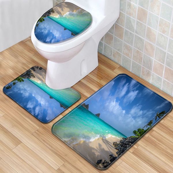 122beach view bathroom floor mat three piece toilet carpet toilet mat set doormat bathroom antiskid mat available
122beach view bathroom floor mat three piece toilet carpet toilet mat set doormat bathroom antiskid mat available