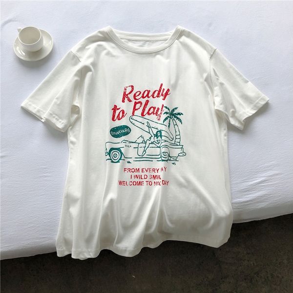 harajuku style printed short-sleeved white female t-shirt white t-shirt 2020 cotton loose all-match casual top
harajuku style printed short-sleeved white female t-shirt white t-shirt 2020 cotton loose all-match casual top