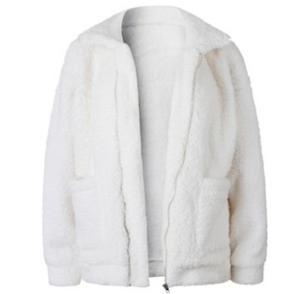 european and american-style autumn and winter fashion zipper plush comfortable female coat, Black
european and american-style autumn and winter fashion zipper plush comfortable female coat, Black
