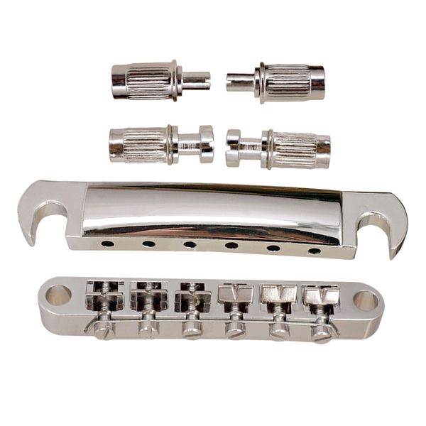 1 set guitar saddle bridge tailpiece silver for gibson lp/epi electric guitar parts bridge
1 set guitar saddle bridge tailpiece silver for gibson lp/epi electric guitar parts bridge