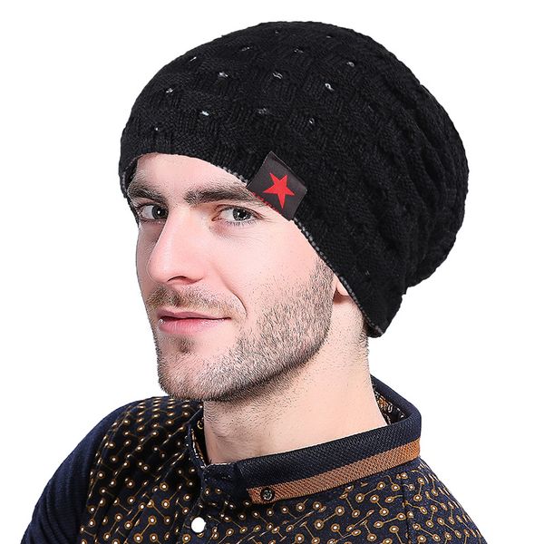 men's winter hat 2019fashion knitted blackfive-pointed star hats fall hat thick and warm and bonnet skullies beanie soft knitted beanies k09
men's winter hat 2019fashion knitted blackfive-pointed star hats fall hat thick and warm and bonnet skullies beanie soft knitted beanies k09