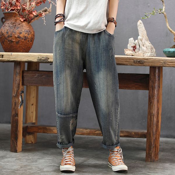 women jeans denim pants joggers trousers big loose long striped print retro vintage fashion casual for spring autumn bo36241920, Blue
women jeans denim pants joggers trousers big loose long striped print retro vintage fashion casual for spring autumn bo36241920, Blue
