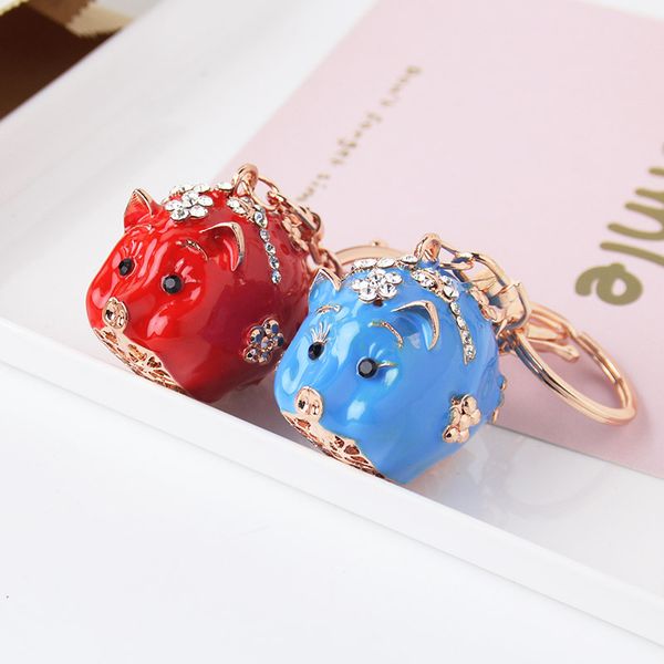 cute animal jewelry chunky pig keychains women rhinestone enamel key ring exquisite craft car key holder bag pendant couple gift, Silver
cute animal jewelry chunky pig keychains women rhinestone enamel key ring exquisite craft car key holder bag pendant couple gift, Silver