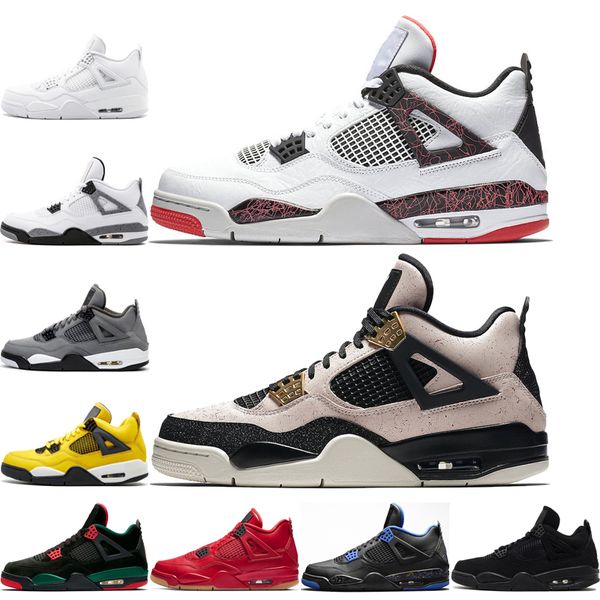 4 new flight nostalgia silt red basketball shoes for men 4s bred white cement pure money green glow thunder sports sneakers
4 new flight nostalgia silt red basketball shoes for men 4s bred white cement pure money green glow thunder sports sneakers