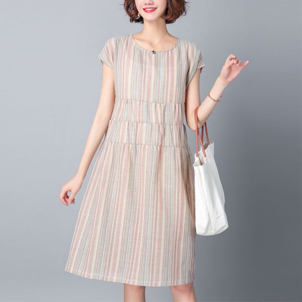 2020 pregnancy new fashion maternity dress short sleeve striped summer dress loose waist pregnant plus size, White
2020 pregnancy new fashion maternity dress short sleeve striped summer dress loose waist pregnant plus size, White