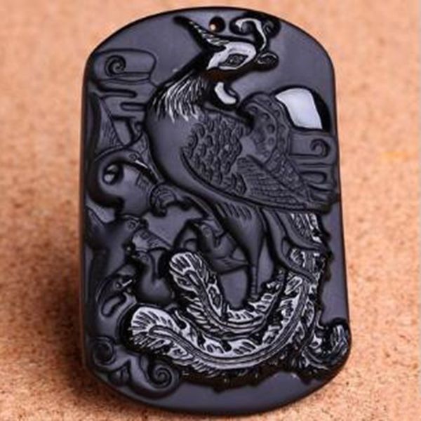other jadery 100% pure natural obsidian pendant necklace phoenix couples necklaces pattern with bead chain for men or women, Silver
other jadery 100% pure natural obsidian pendant necklace phoenix couples necklaces pattern with bead chain for men or women, Silver