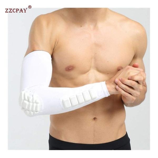 elbow & knee pads men's sleeve honeycomb collision avoidance football basketball arm joint protection sports protective gear, Black;gray
elbow & knee pads men's sleeve honeycomb collision avoidance football basketball arm joint protection sports protective gear, Black;gray