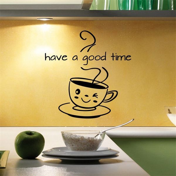 cute coffee cup wall sticker living room kitchen coffee shop home decoration decal have a good time stickers removable wallpaper
cute coffee cup wall sticker living room kitchen coffee shop home decoration decal have a good time stickers removable wallpaper