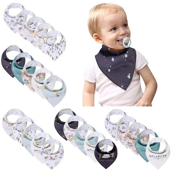 new 5pcs baby bandana bibs cartoon printed baby drool bib scarf for drooling and teething lunch eating soft baby things gifts
new 5pcs baby bandana bibs cartoon printed baby drool bib scarf for drooling and teething lunch eating soft baby things gifts