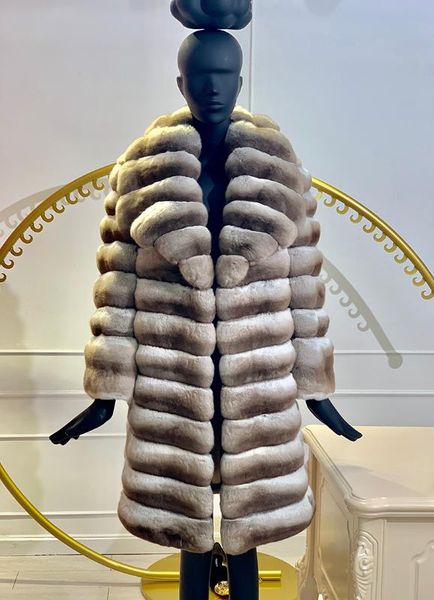 arlene sain 2020 winter new women's high-end custom blue purple blue champagne velvet chinchilla fur coat, Black
arlene sain 2020 winter new women's high-end custom blue purple blue champagne velvet chinchilla fur coat, Black