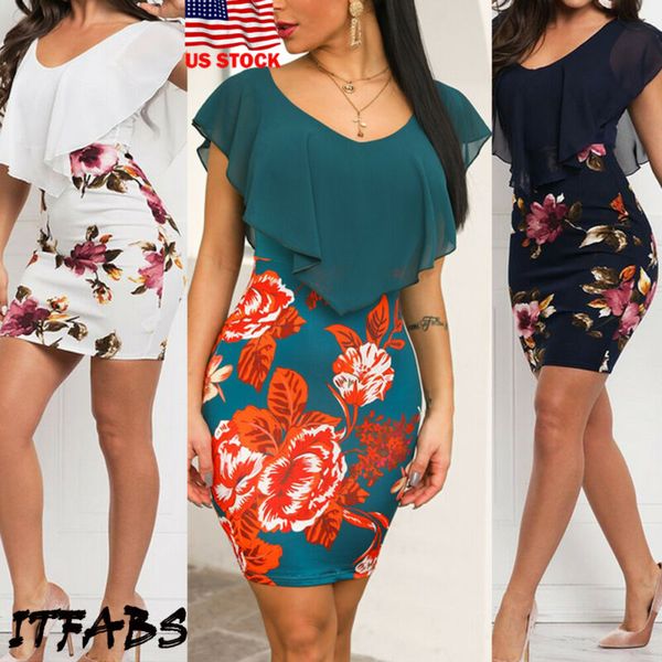 casual dresses v-neck summer women floral boho ruffle print ruffled neck bodycon dress club evening party sundress beach, Black;gray
casual dresses v-neck summer women floral boho ruffle print ruffled neck bodycon dress club evening party sundress beach, Black;gray