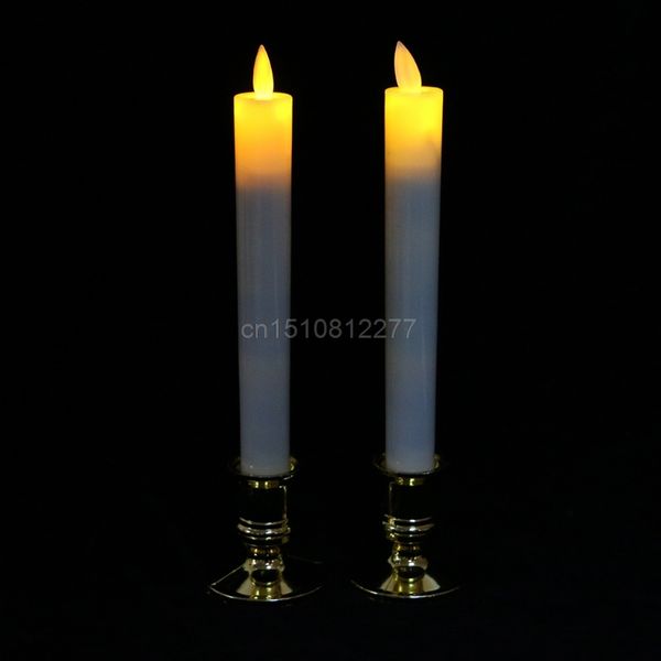 2pc electric flickering flameless led candle lights with removable gold base d27 dropshipping
2pc electric flickering flameless led candle lights with removable gold base d27 dropshipping