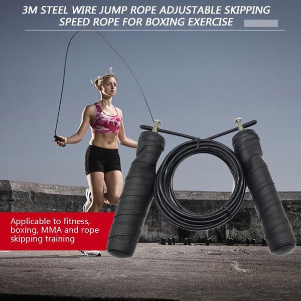 3m high speed aerobic steel wire skipping rope length adjustable jump rope sweat wicking handle fitness training
3m high speed aerobic steel wire skipping rope length adjustable jump rope sweat wicking handle fitness training