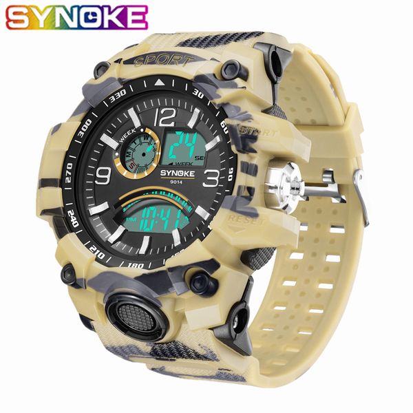 synoke classic outdoor sport watch men digital watches alarm man clock 3bar waterproof male electronic wristwatches new 9014, Slivery;brown
synoke classic outdoor sport watch men digital watches alarm man clock 3bar waterproof male electronic wristwatches new 9014, Slivery;brown