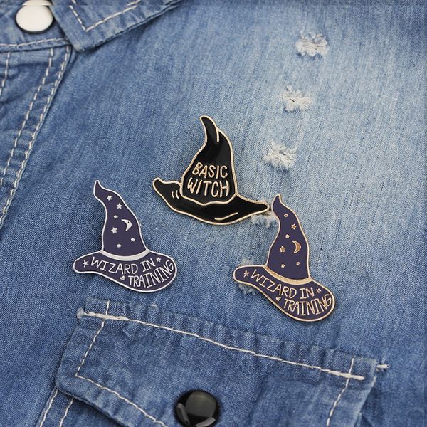 magic hat "masic witch" "wizard in training" personality special brooch creative lapels denim gift badges decorations, Gray
magic hat "masic witch" "wizard in training" personality special brooch creative lapels denim gift badges decorations, Gray