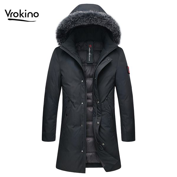 2019 new russian winter long down jacket men's casual high-quality white duck down thick warm hooded jacket large size m-4xl, Black
2019 new russian winter long down jacket men's casual high-quality white duck down thick warm hooded jacket large size m-4xl, Black