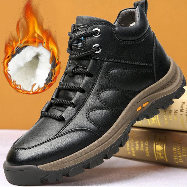 new 2020 winter boots men winter sneakers warm cotton shoes men ankle boots cold male footwear non-slip ka2093, Black
new 2020 winter boots men winter sneakers warm cotton shoes men ankle boots cold male footwear non-slip ka2093, Black