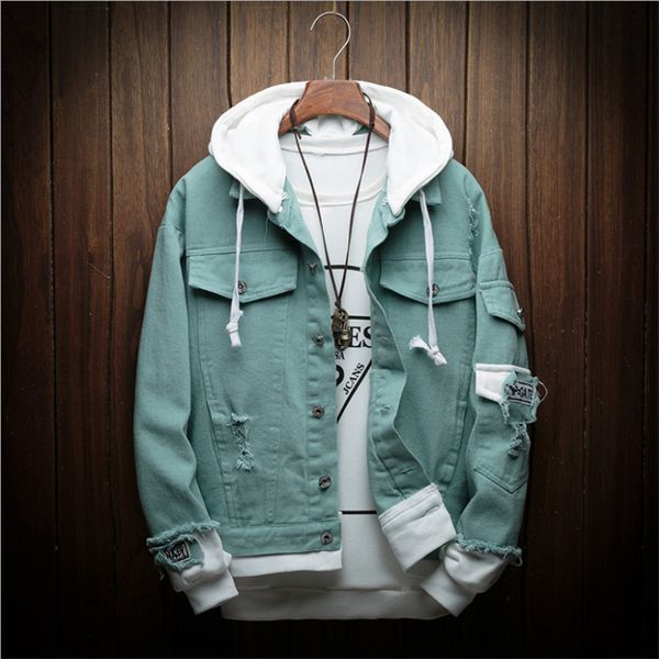 autumn new hooded denim jacket men fashion fake two pieces of streetwear bomber jacket and coat man cowboy clothes male m-3xl, Black;brown
autumn new hooded denim jacket men fashion fake two pieces of streetwear bomber jacket and coat man cowboy clothes male m-3xl, Black;brown