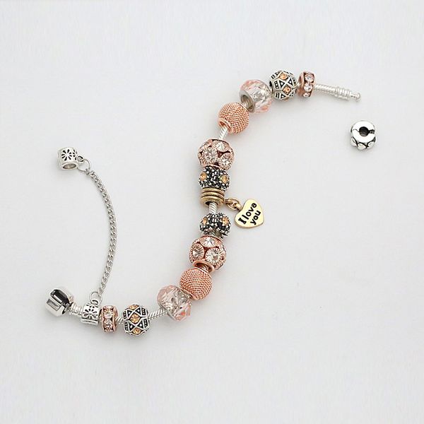 wholesale- charm bead diy silver plated bracelet suitable for pandora style bracelet jewelry, Black
wholesale- charm bead diy silver plated bracelet suitable for pandora style bracelet jewelry, Black