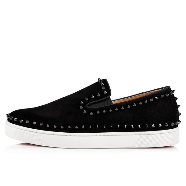 luxurious brand spikes flats red bottom loafers shoes sneaker men women moccasin shoes evening party dress walking boat shoes 36-46, Black
luxurious brand spikes flats red bottom loafers shoes sneaker men women moccasin shoes evening party dress walking boat shoes 36-46, Black