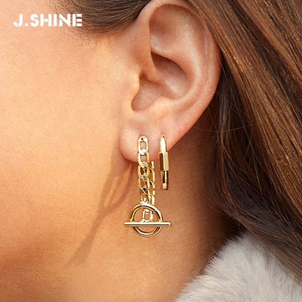 j.shine gold color metal link chain drop earrings women maxi statement earrings 2020 fashion round bar pendant jewelry gift, Silver
j.shine gold color metal link chain drop earrings women maxi statement earrings 2020 fashion round bar pendant jewelry gift, Silver