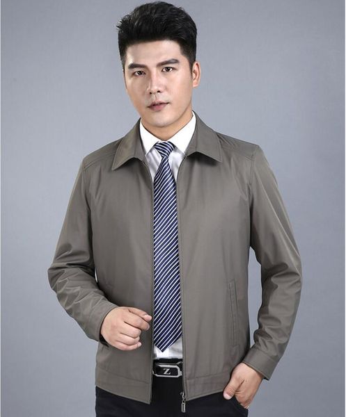 quality solid casual jacket middle age men 2019 spring autumn outerwear turn down collar sportswear mens jackets for male coats, Black;brown
quality solid casual jacket middle age men 2019 spring autumn outerwear turn down collar sportswear mens jackets for male coats, Black;brown