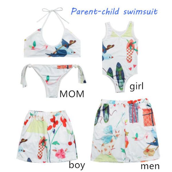 family matching swimwear womens men boys bikini set animal swimsuit beachwear 2019 summer, Blue
family matching swimwear womens men boys bikini set animal swimsuit beachwear 2019 summer, Blue
