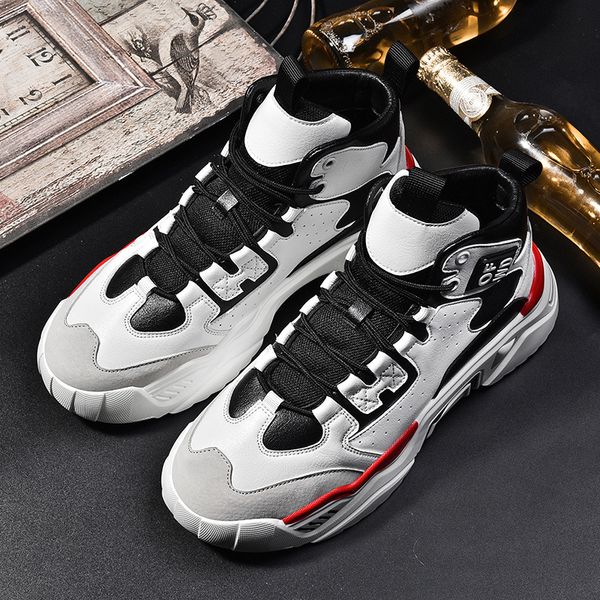 2019 new couple sneakers men's high-shoes breathable high-quality shoes selling training streetwear, Black
2019 new couple sneakers men's high-shoes breathable high-quality shoes selling training streetwear, Black
