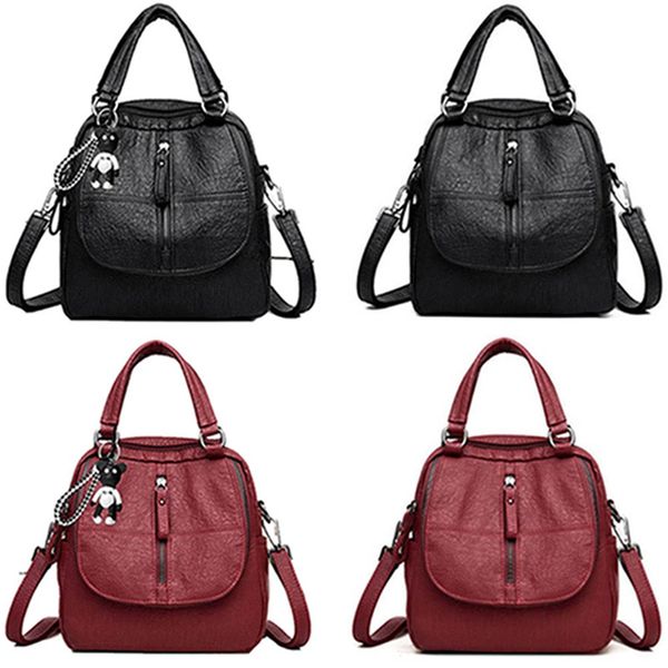 1 pc women multi-function backpack waterproof soft pu leather anti-theft rucksack lightweight handbag travel school backpack new
1 pc women multi-function backpack waterproof soft pu leather anti-theft rucksack lightweight handbag travel school backpack new