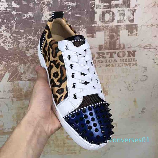 red sole design men sneakers red bottom low-junior spikes flats shoes men and women leather sneakers casual graffiti co01, Black
red sole design men sneakers red bottom low-junior spikes flats shoes men and women leather sneakers casual graffiti co01, Black