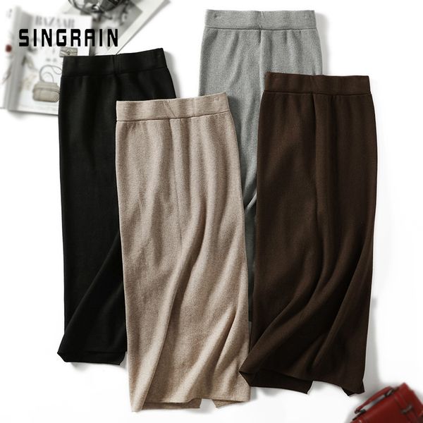 singrain women sweater skirt pencil midi knitted skirt high waist skirts womens winter long warm knitting skirts split bottoms, Black
singrain women sweater skirt pencil midi knitted skirt high waist skirts womens winter long warm knitting skirts split bottoms, Black