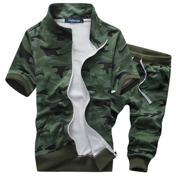 new summer camouflage tracksuit sportswear short sleeve men set sporting suit short sweatshirt pants set kawaii 3xl, Gray
new summer camouflage tracksuit sportswear short sleeve men set sporting suit short sweatshirt pants set kawaii 3xl, Gray