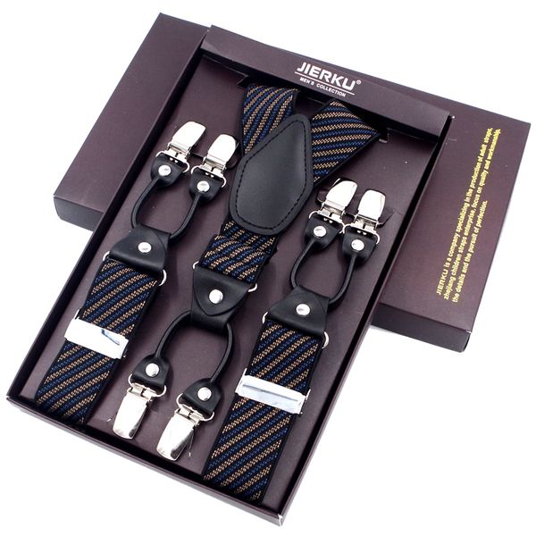 jierku suspenders man's braces 6 clips black leather suspensorio trousers strap tirante father/husband's gift 3.5*120cm ji6c-630, Black;white
jierku suspenders man's braces 6 clips black leather suspensorio trousers strap tirante father/husband's gift 3.5*120cm ji6c-630, Black;white