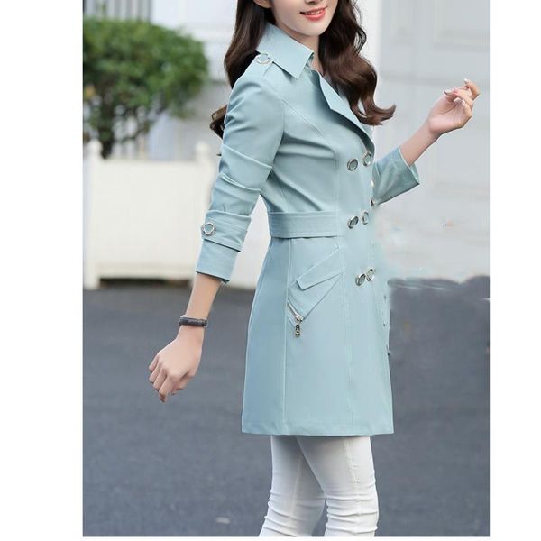 autumn winter new casual trench women long sleeve slim trench office lady fashion solid color long, Tan;black
autumn winter new casual trench women long sleeve slim trench office lady fashion solid color long, Tan;black