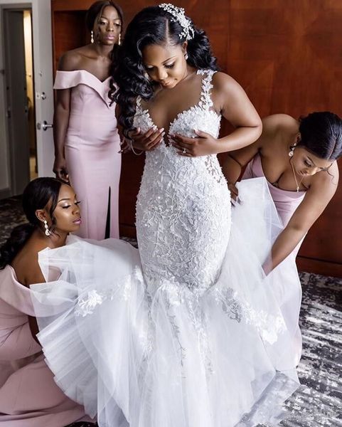 2020 african elegant white lace wedding dress mermaid plus size floral appliques spaghetti straps sleeveless african bridal gowns
2020 african elegant white lace wedding dress mermaid plus size floral appliques spaghetti straps sleeveless african bridal gowns